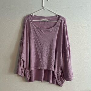 Free People Violet Tunic Top